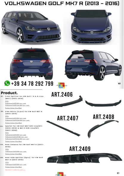 BODYKIT  VOLKSWAGEN GOLF MK7 R  2013-2016