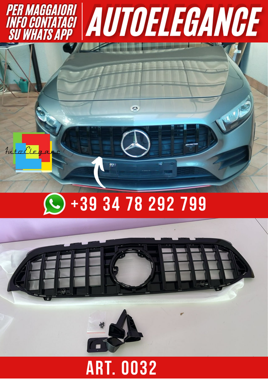 ART. 0032 GRIGLIA CLASSE A W177 CLASSE B W247 AMG LOOK GT NERA SENZA CAMERA
