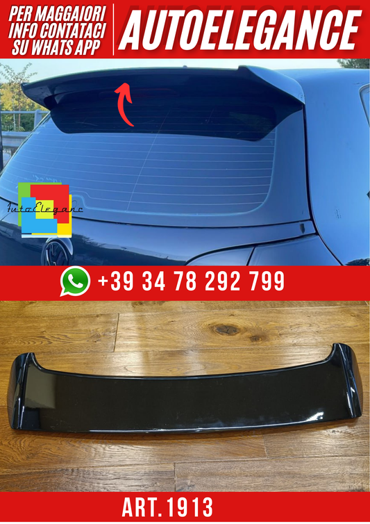 ART. 1913 SPOILER VW GOLF 5 2003-2009 GTI NERO LUCIDO