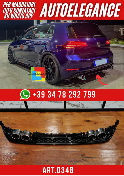 ART. 0348 DIFFUSORE GOLF 7.5 2+2 NERO LUCIDO