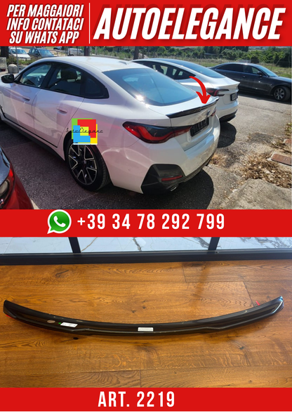 ART.2219 SPOILER BMW Serie 4 G26 Grand Coupe NERO LUCIDO