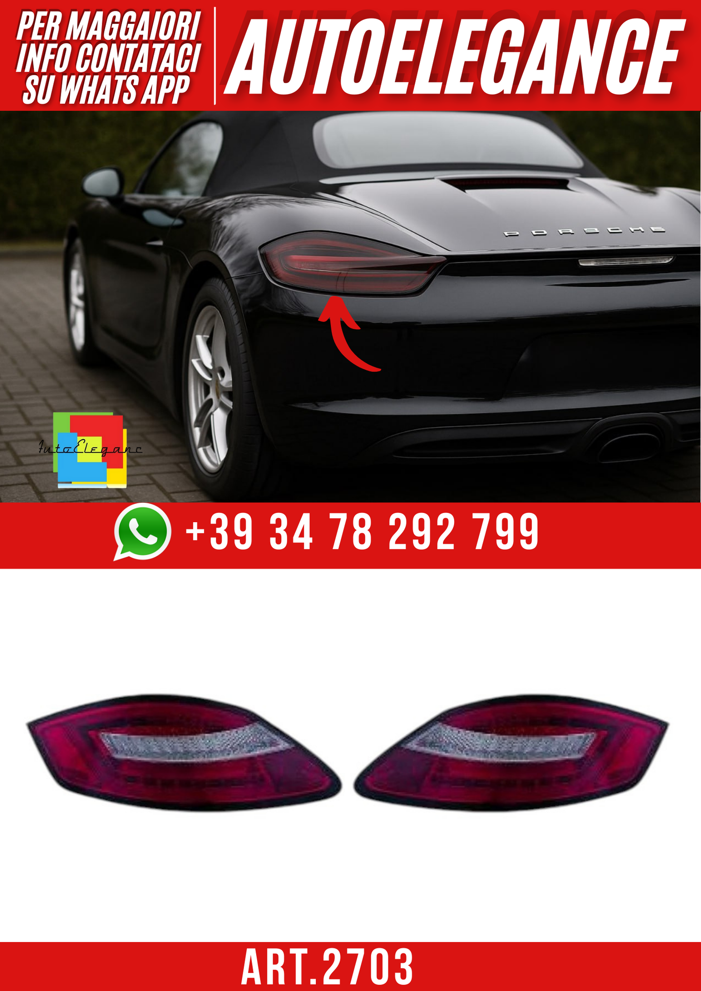 ART.2703  FARI  POSTERIORE PER PORSCHE BOXSTER (Copia)