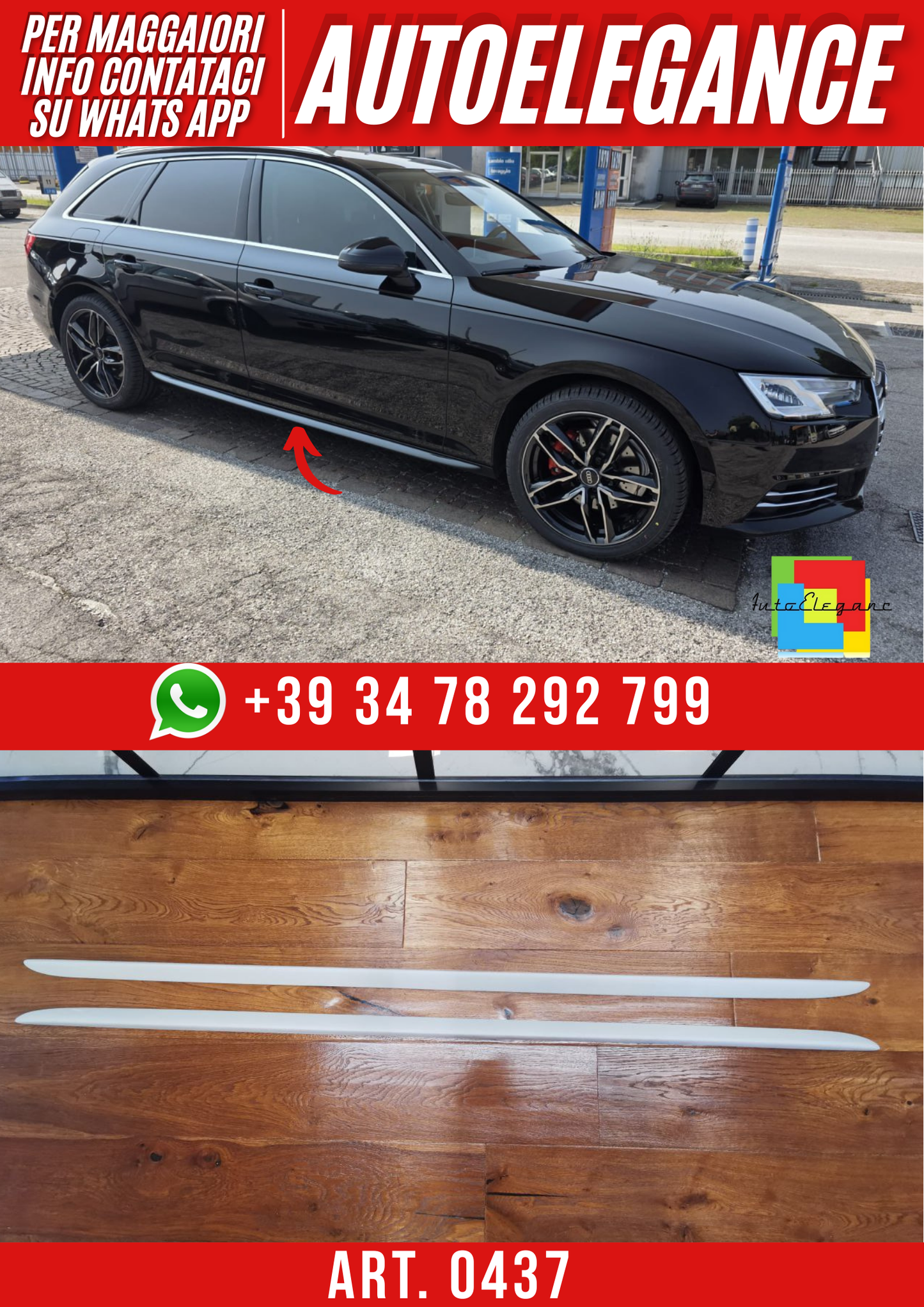 ART. 0437 MINIGONNE AUDI A4 LOOK SLINE S GREZZE (Copia)