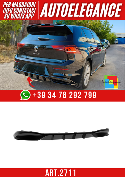 💕ART.2711   Diffusore Posteriore Volkswagen Golf 8 / 8.5 Facelift restyling💕