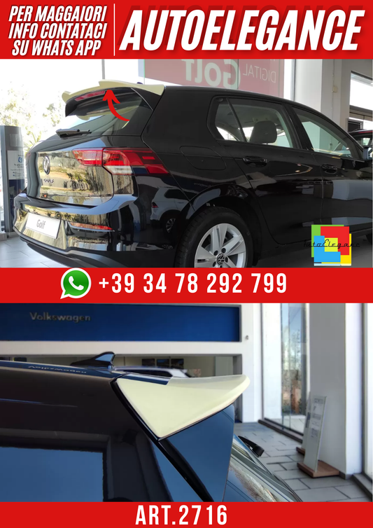 ART.2716  Spoiler Tetto V.1 Volkswagen Golf Mk8