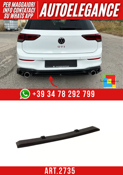 ART.2735  Splitter Centrale Posteriore Volkswagen Golf Mk8 GTI