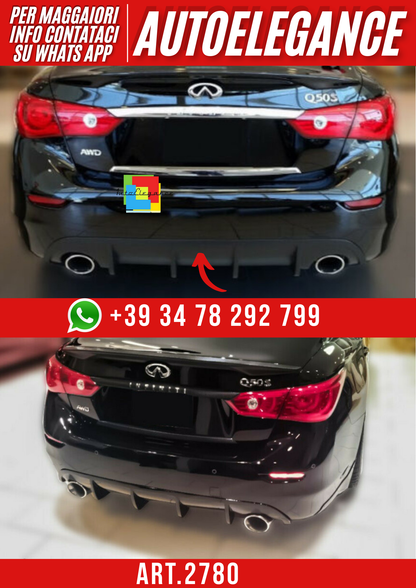 ART.2780 Infiniti Q50 2013+ DIFFUSORE PARAURTI POSTERIORE