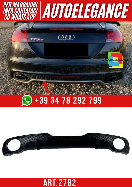 ART.2782  Audi TT 8J coupé/cabrio s-line 2006-2014 DIFFUSORE POSTERIORE