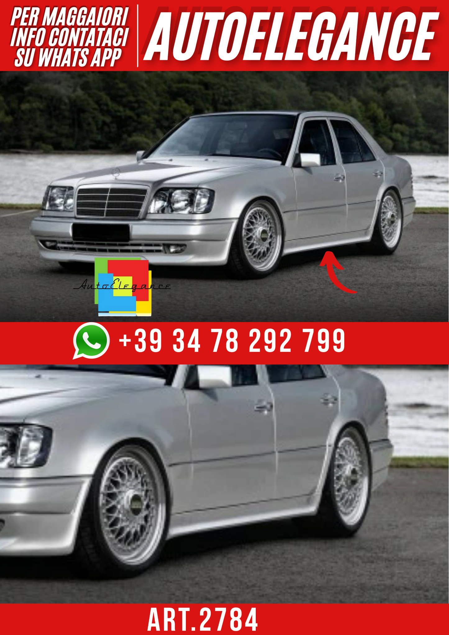 ART.2784 MINIGONNE LATERALI MERCEDES W124