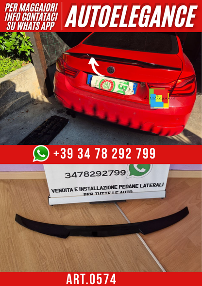 ART. 0574 SPOILER BMW SERIE 4 F32 COUPE LOOK M4 NERO LUCIDO