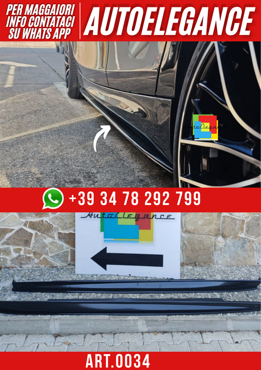 💕ART. 0034 SOTTO MINIGONNE ALFA  ROMEO GIULIETTA  DA 190CM NERO LUCIDO💕