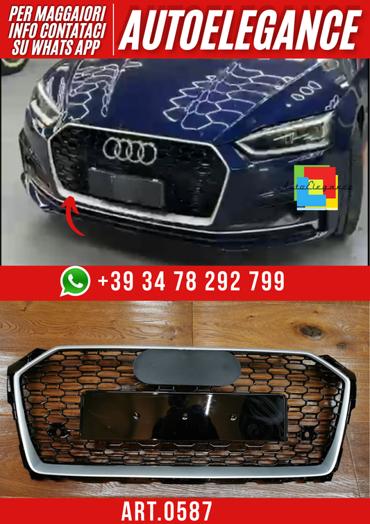 ART. 0587 GRIGLIA A5 F5 2016-2019 LOOK RS5 BORDO SATINATO