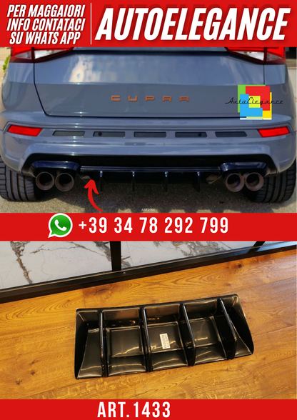 ART. 1433 DIFFUSORE CUPRA ATECA MK1 2018+ NERO LUCIDO