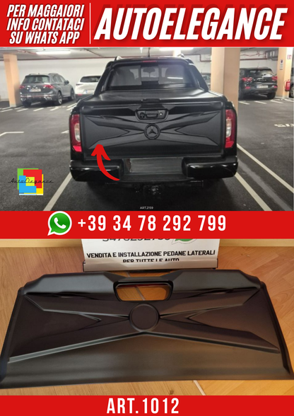 ART. 1012 PROTEZIONE PORTELLONE MERCEDES CLASSE X W470 2017+ NERO OPACO
