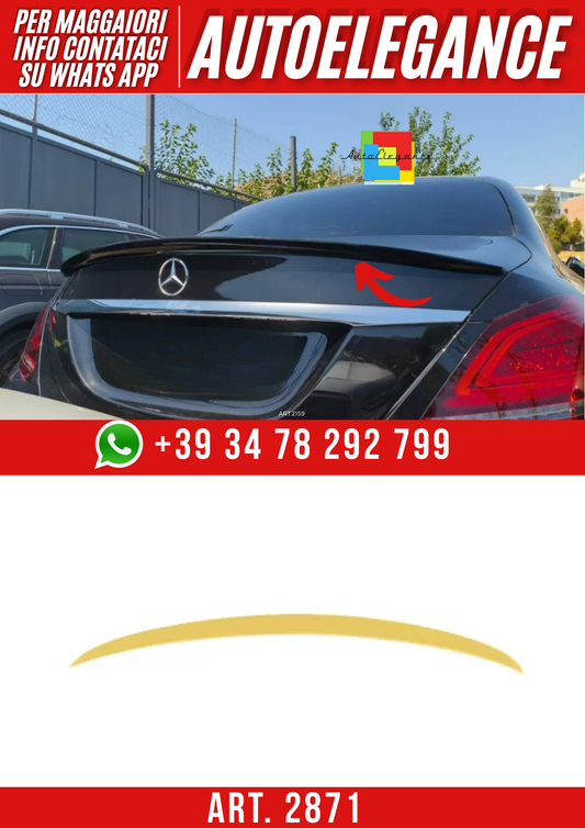 ART.2871 Spoiler a labbro Mercedes C-CLass W205 Berlina