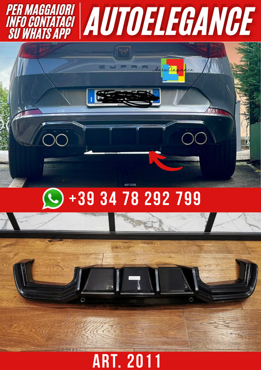 ART.2011 DIFFUSORE CUPRA FORMENTOR 2020-2024 NERO LUCIDO