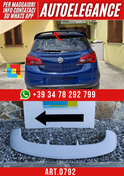 ART. 0792 SPOILER OPEL CORSA E 5 PORTE 2014-2019 GREZZO