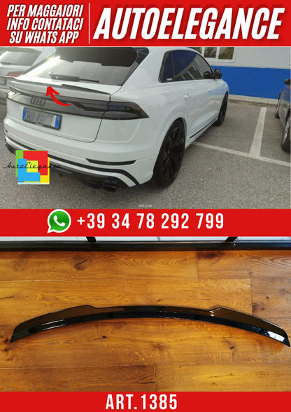 ART. 1385 SPOILER BAGAGLIAIO Q8 2018+ NERO LUCIDO
