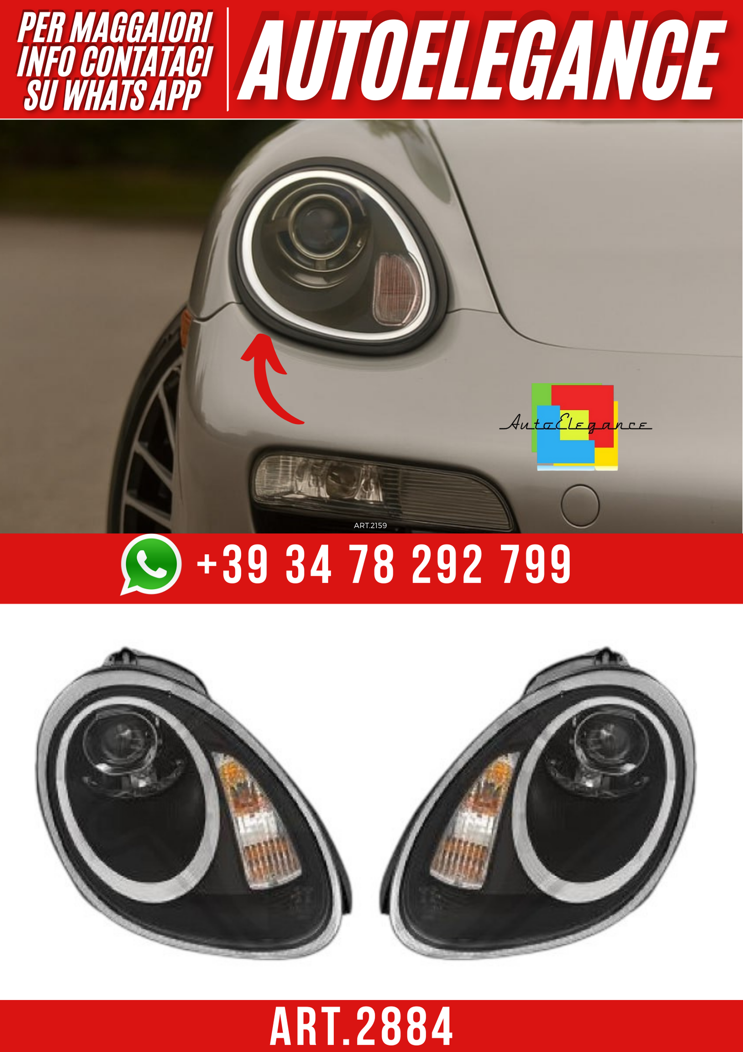 ART.2884  FARI LED PORSCHE BOXTER