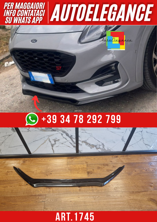 ART. 1745 SPLITTER FORD PUMA ST-LINE 2019+ NERO LUCIDO