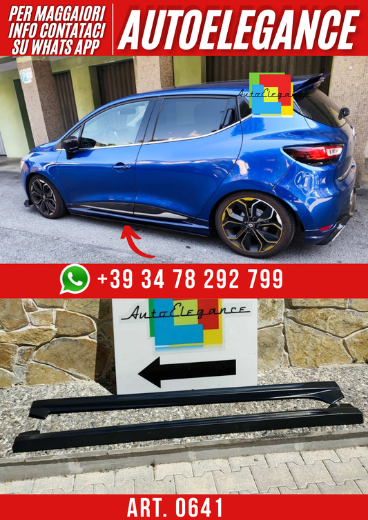 ART. 0641 MINIGONNE RENAULT CLIO 4 2012-2019 LOOK RS GREZZE (187CM)