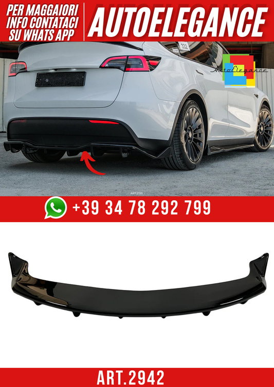 ART.2942  Splitter centrale posteriore TESLA Model Y 2020-2025