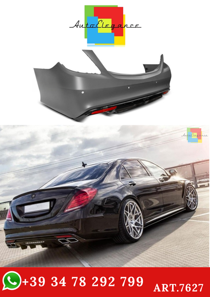 💫ART.7627 Paraurti Posteriore Sportivo per MERCEDES Classe S W222 13-17💫
