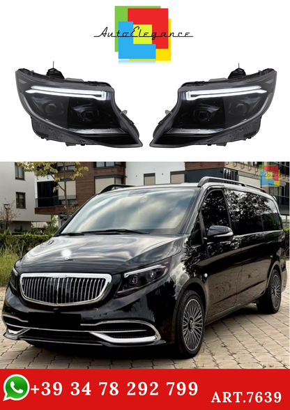 💫ART.7639 FARI FULL LED SEQ adatti per MERCEDES CLASSE V / VITO W447 14-23💫