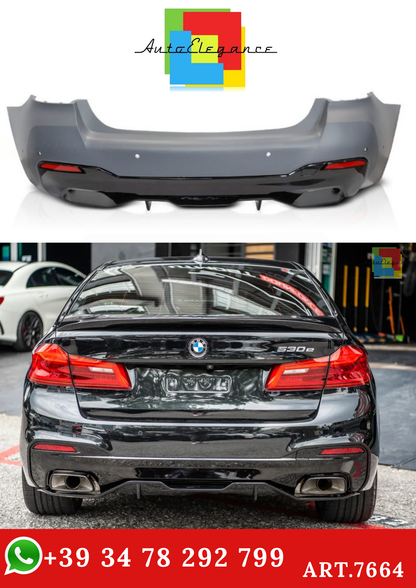 💫ART.7664 Paraurti Posteriore M-PERFORMANCE per BMW G30 LCI 2020-2023💫