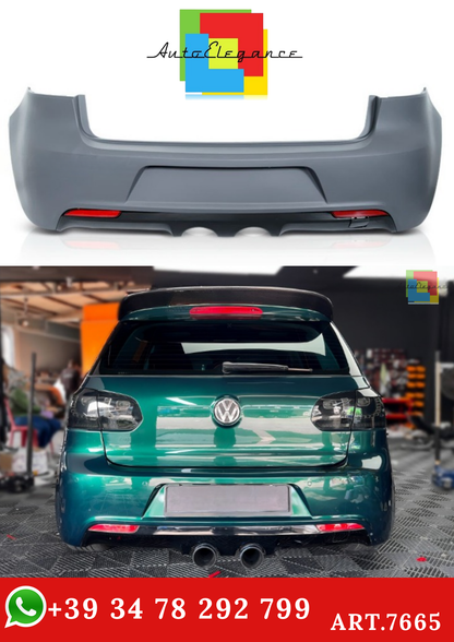 💫ART.7665 Paraurti Posteriore Look MK6 R per VW GOLF 6💫