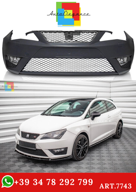 💫ART.7743 Paraurti Anteriore Sportivo adatto per SEAT IBIZA IV 6J 2012-2017💫