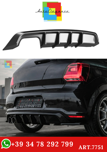 💫ART.7751 Diffusore Posteriore per VW Polo GTI Mk5 2009-2014💫