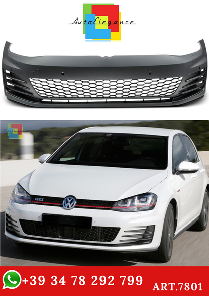 💫ART.7801 Paraurti Anteriore Stile GTI per VW GOLF 7 2013-2017💫