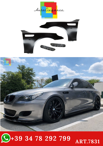 💫ART.7831 PARAFANGHI SPORTIVI CON PRESA D'ARIA per BMW E60 E61 03-10💫