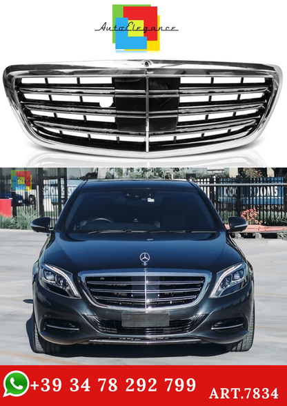 💫ART.7834 Griglia per MERCEDES Classe S W222 2013-2020 con NIGHT VIEW💫