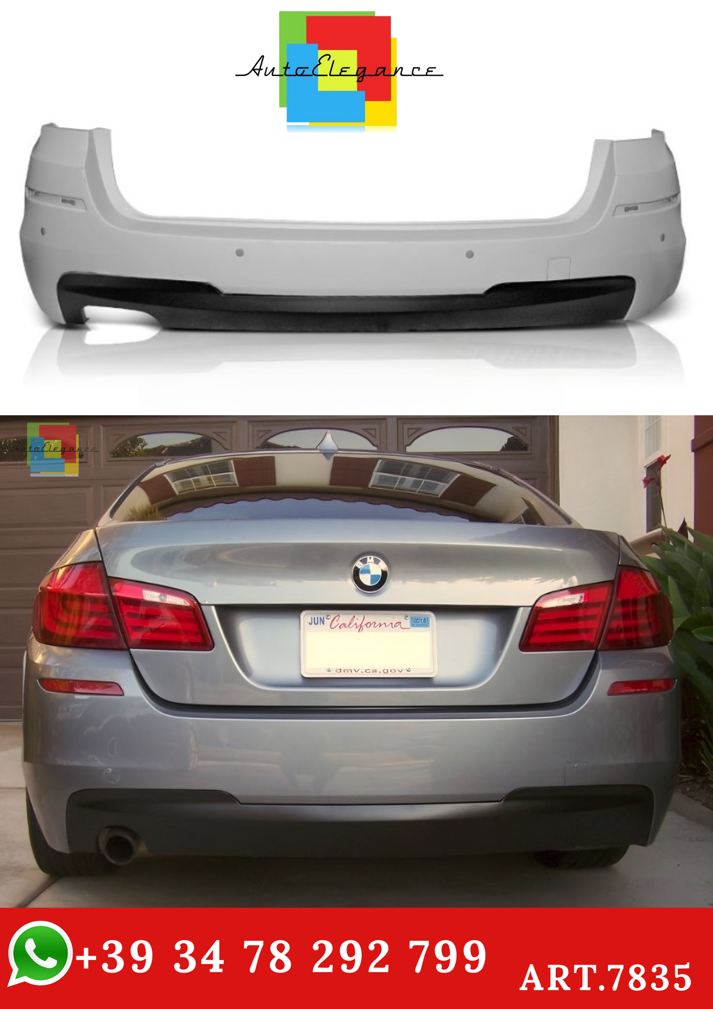 💫ART.7835 Paraurti Posteriore M-SPORT per BMW Serie 5 F11 2010-2016💫