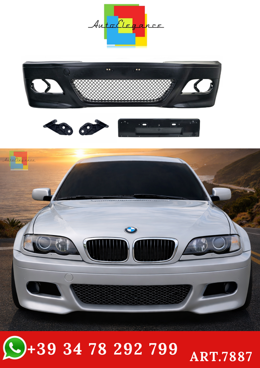 💫ART.7887 Paraurti Anteriore Sportivo per BMW Serie 3 E46 01-05💫