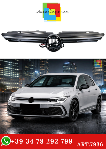 💫ART.7936 Griglia Look Sportivo (Nero Lucido) per VW Golf 8 2019+💫