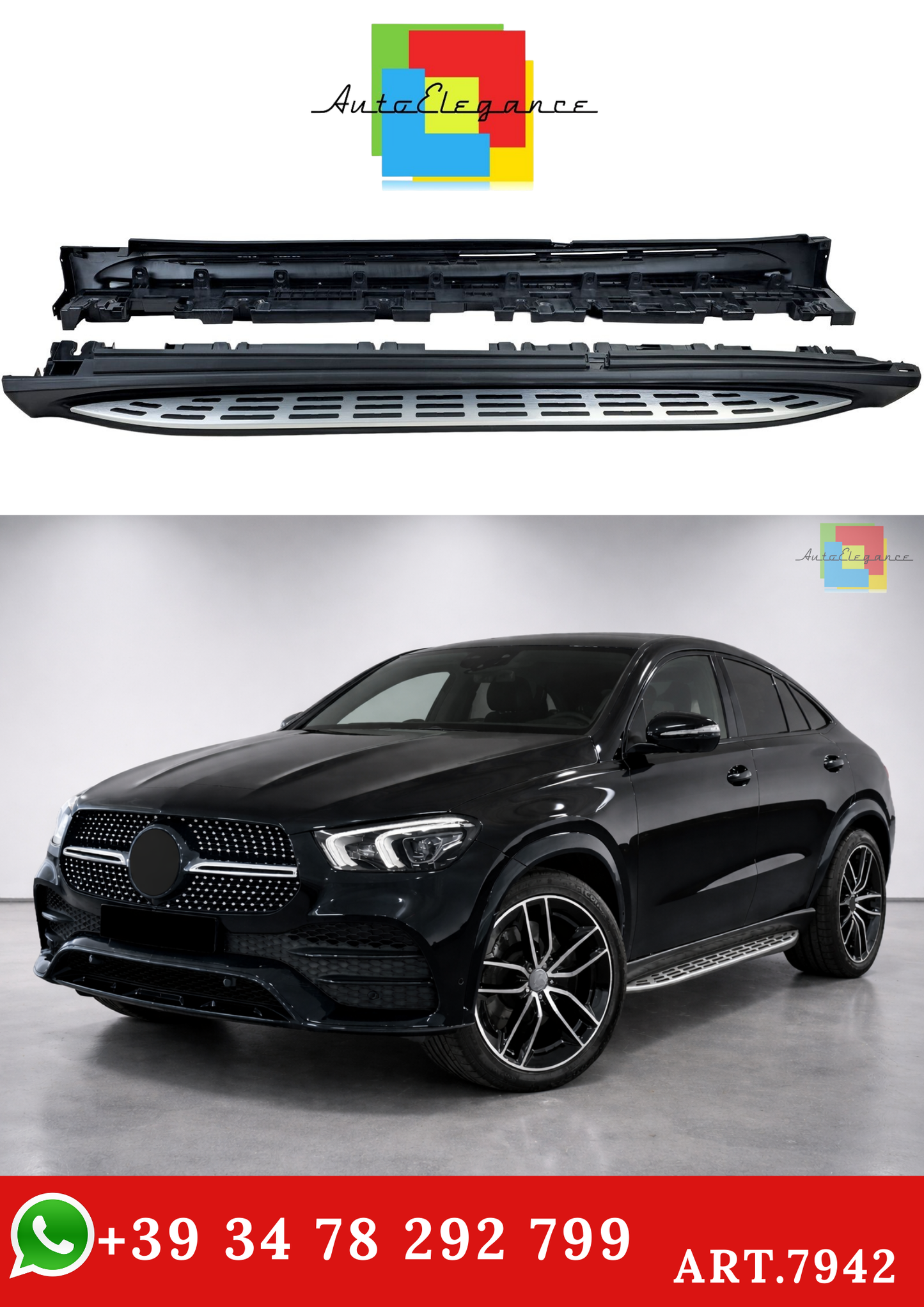 💫ART.7942 Pedane Laterali in Alluminio Stile OE per GLE C167 Coupé 2020+💫