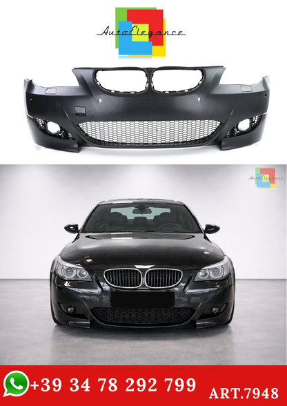 💫ART.7948 Paraurti Anteriore Sportiva con Fari Fendinebbia per BMW E60/61💫