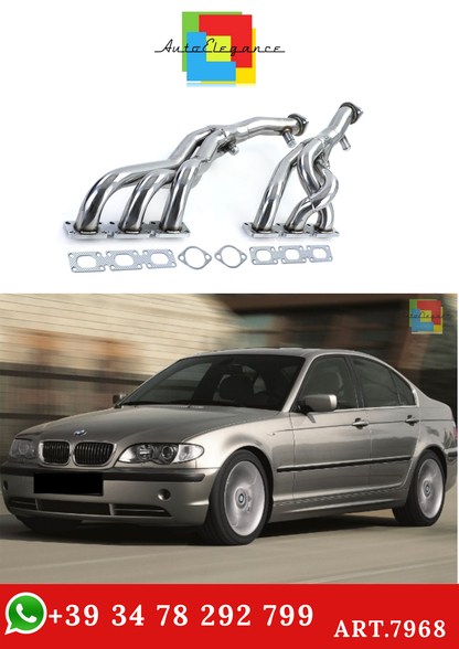 💫ART.7968 Collettore di Scarico in Acciaio Inox per BMW Serie 3 E46 320i 325i 330i💫