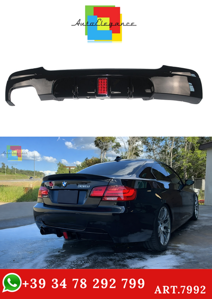 💫ART.7992 Diffusore con Luce LED Singolo Scarico BMW 3 (E92, E93) 2006-2013💫