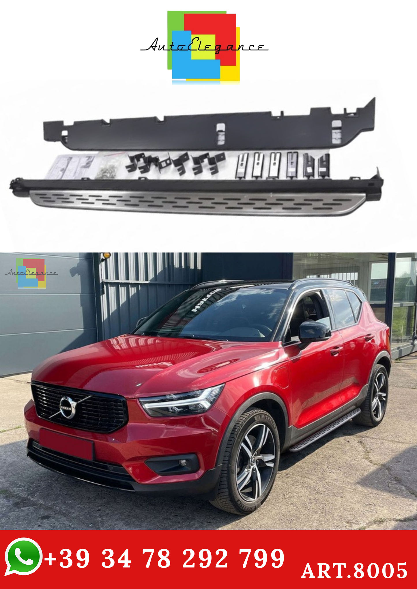 💫ART.8005 Pedane Laterali per Volvo XC40 2017+💫