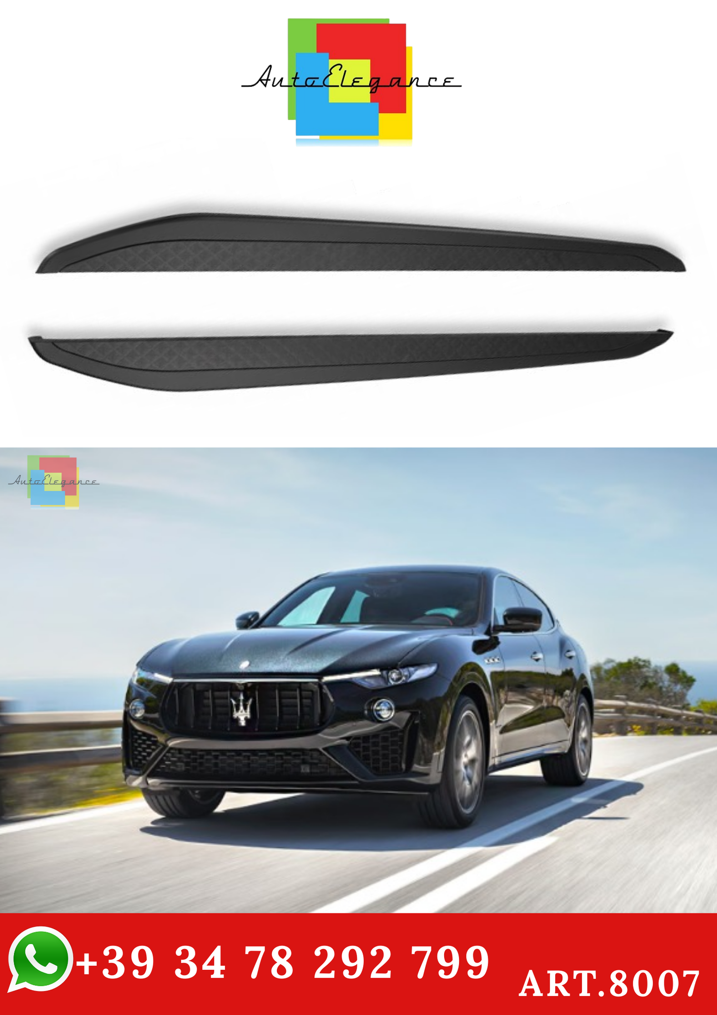 💫ART.8007 Pedane Laterali per Maserati Levante (M161) (2016-2024)💫