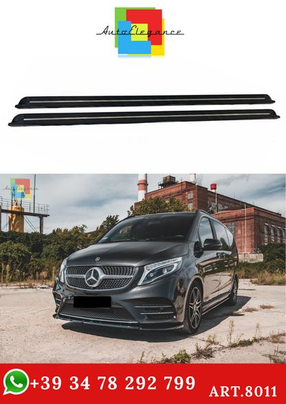 💫ART.8011 Pedane Laterali in Alluminio (corte) per Mercedes Classe V 2014-2023💫