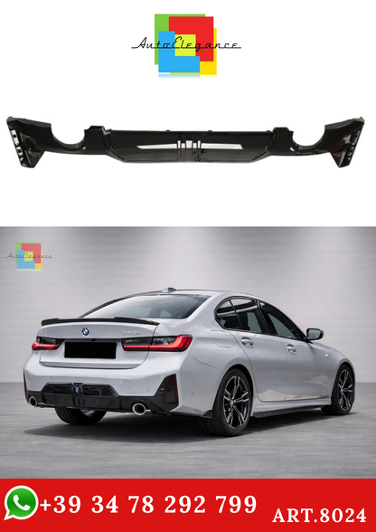 💫ART.8024 Diffusore Posteriore 330i MP Look per BMW 3 (G20) LCI 2022+💫
