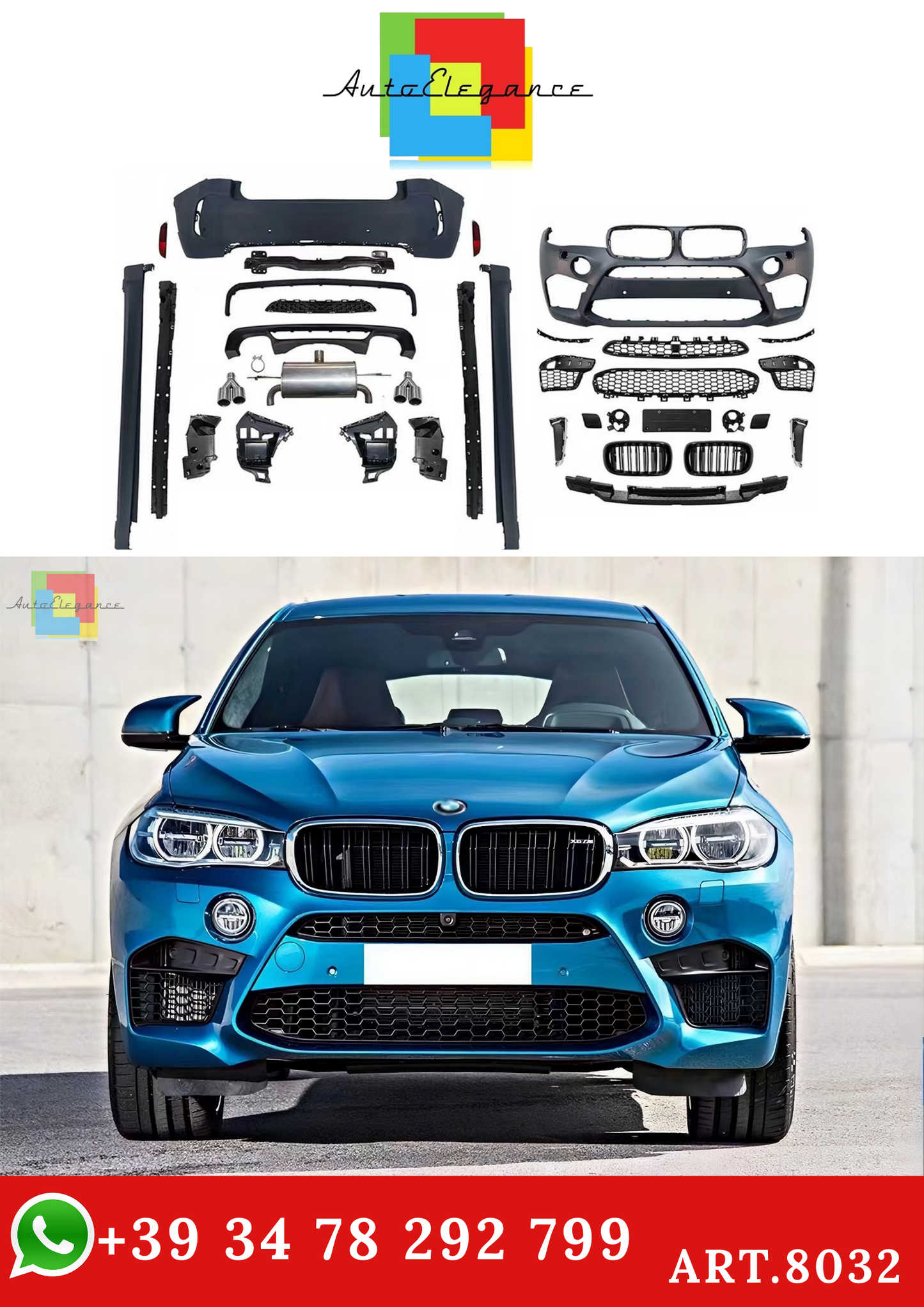 💫ART.8032 Bodykit X6M Look per BMW X6 (F16) (2014-2019)💫
