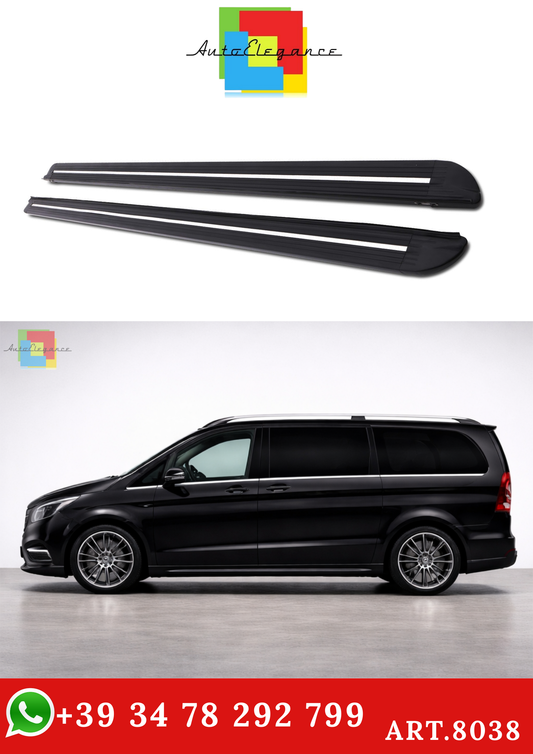 💫ART.8038 Pedane Laterali in Alluminio per Mercedes Classe V (W447) 14-23💫