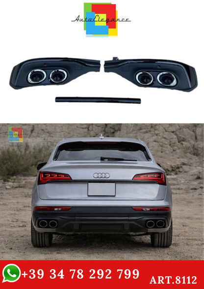💫ART.8112 Porta di Scarico Ornamentale per Audi Q5 Sportback 2020-2023💫