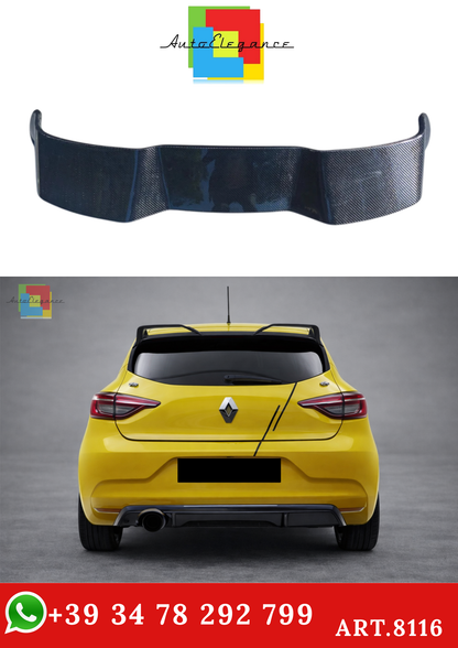 💫ART.8116 Spoiler Tetto Fibra di Carbonio per Renault CLIO 2019+ MK5 Stile RS💫
